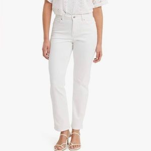 Levi's Women's Classic Straight Jeans White Size 4, Size 27R, New